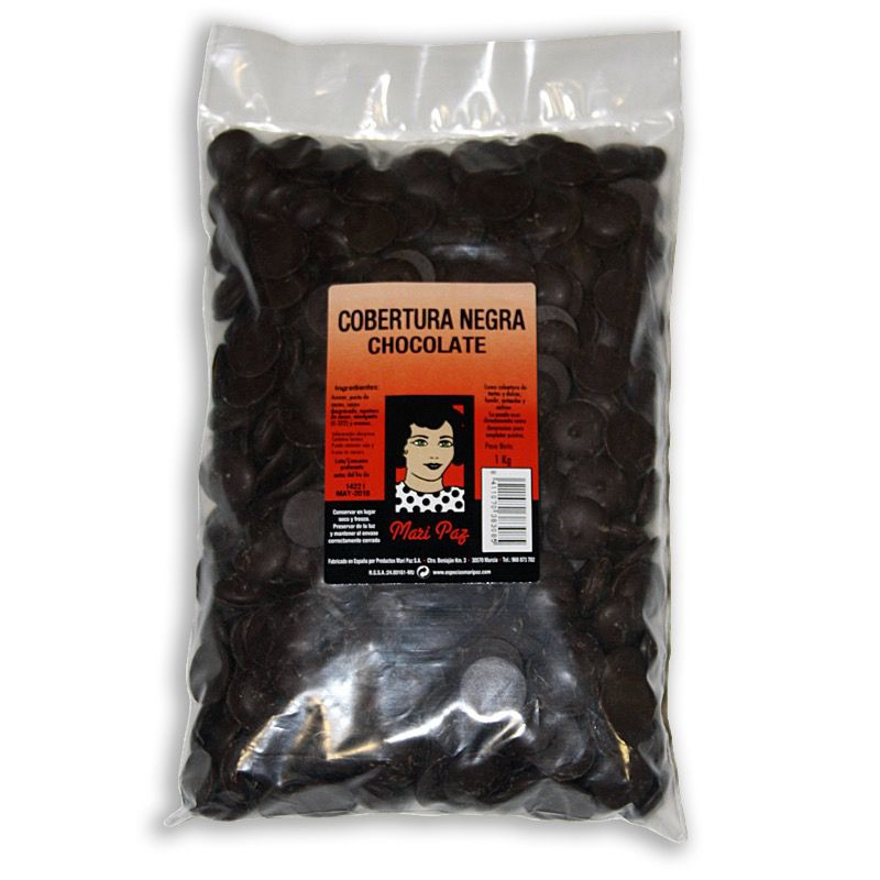 CHOCOLATE COBERTURA NEGRA BOLSA 16/1Kg